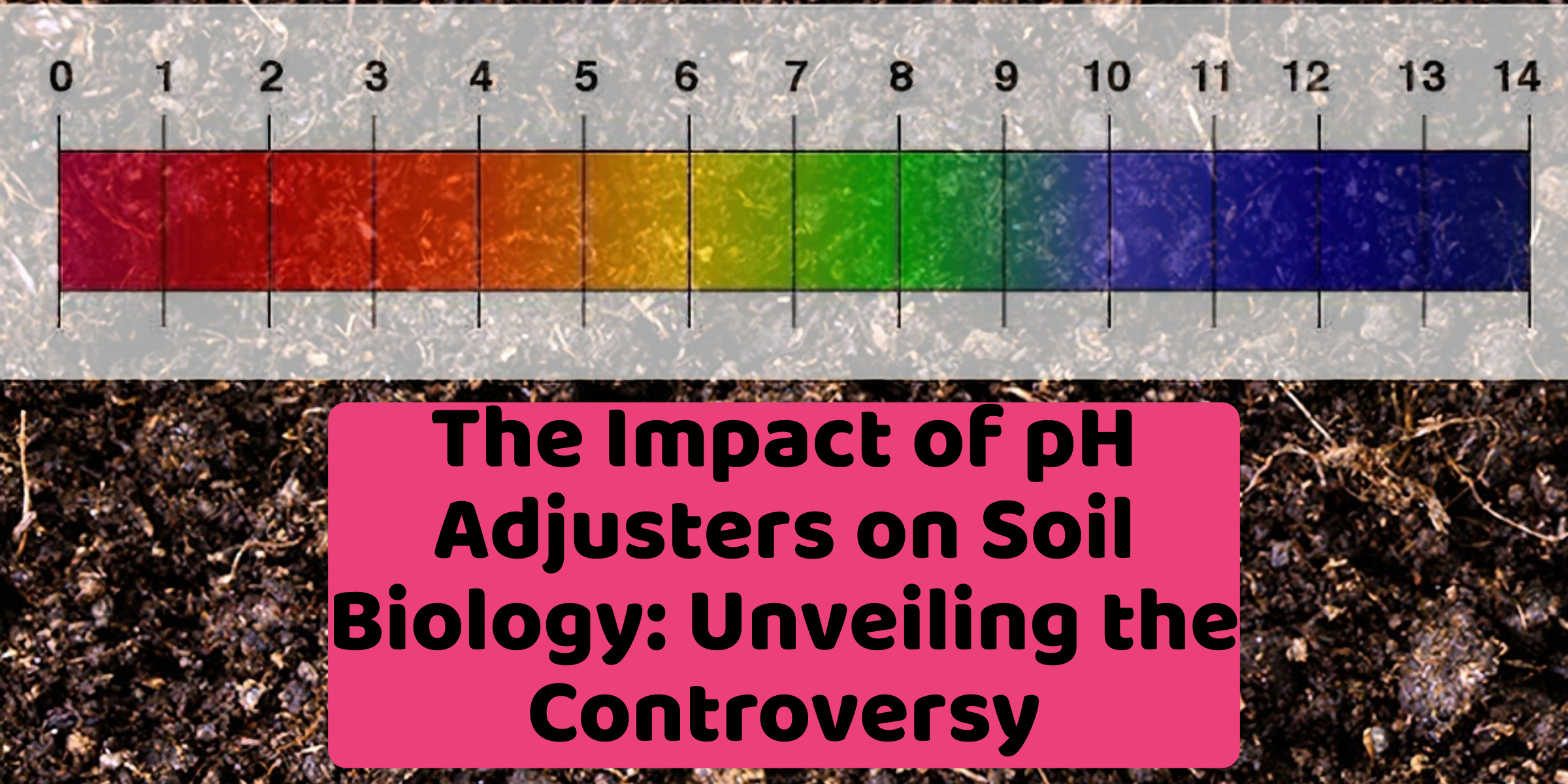 The Impact of pH Adjusters on Soil Biology: Unveiling the Controversy