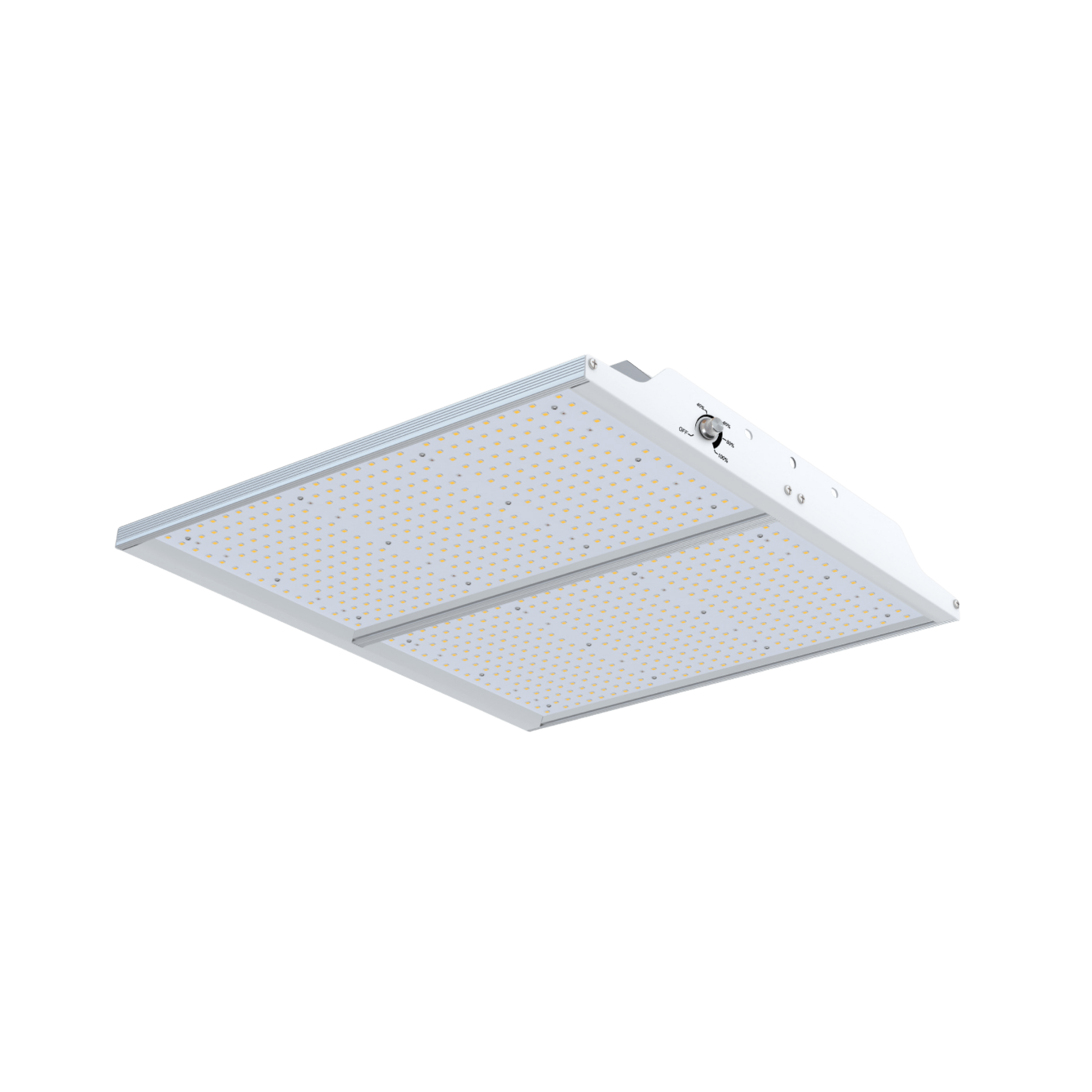 White rectangular LED ceiling light fixture.