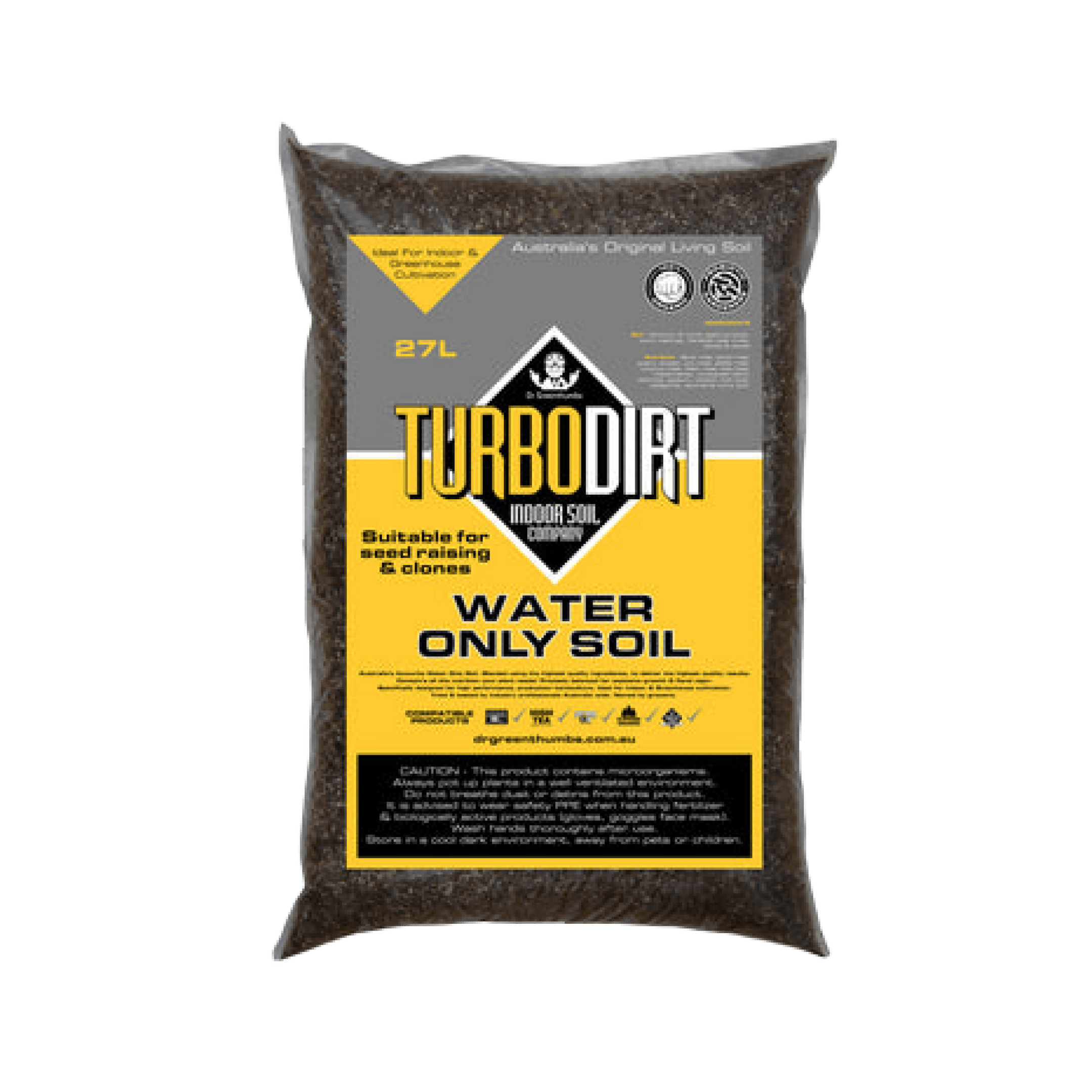 Bag of TurboDirt indoor soil.