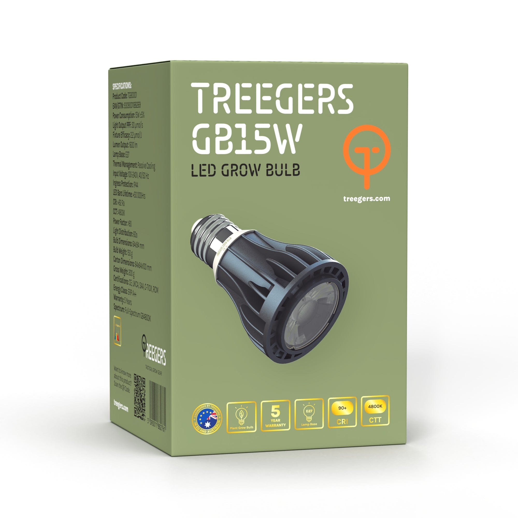 Dr Greenthumbs Treegar LED Light Bulb (Fits regular fittings!) 15W/30W