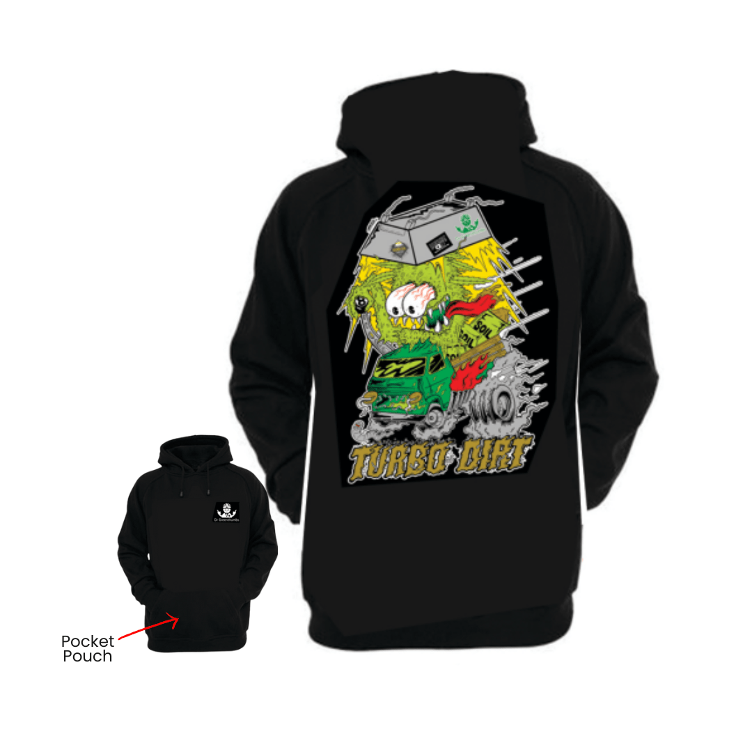 Merchandise Gardening Accessories > Clothing & Merchandise Dr Greenthumbs X Smelly Clothing - TurboDirt Hoodie