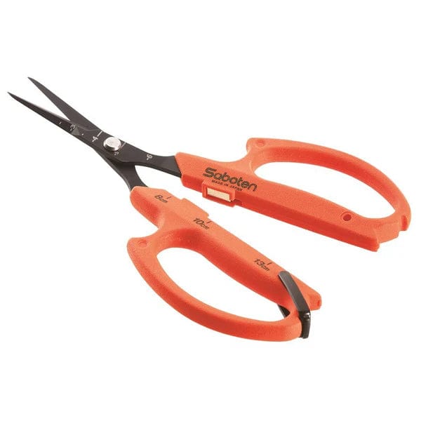 Saboten Gardening Accessories > Propagation Tools > Secateurs & Scissors Curved Blade Saboten Trimming Scissors - Automatic Opening (Curved / Straight Blade)