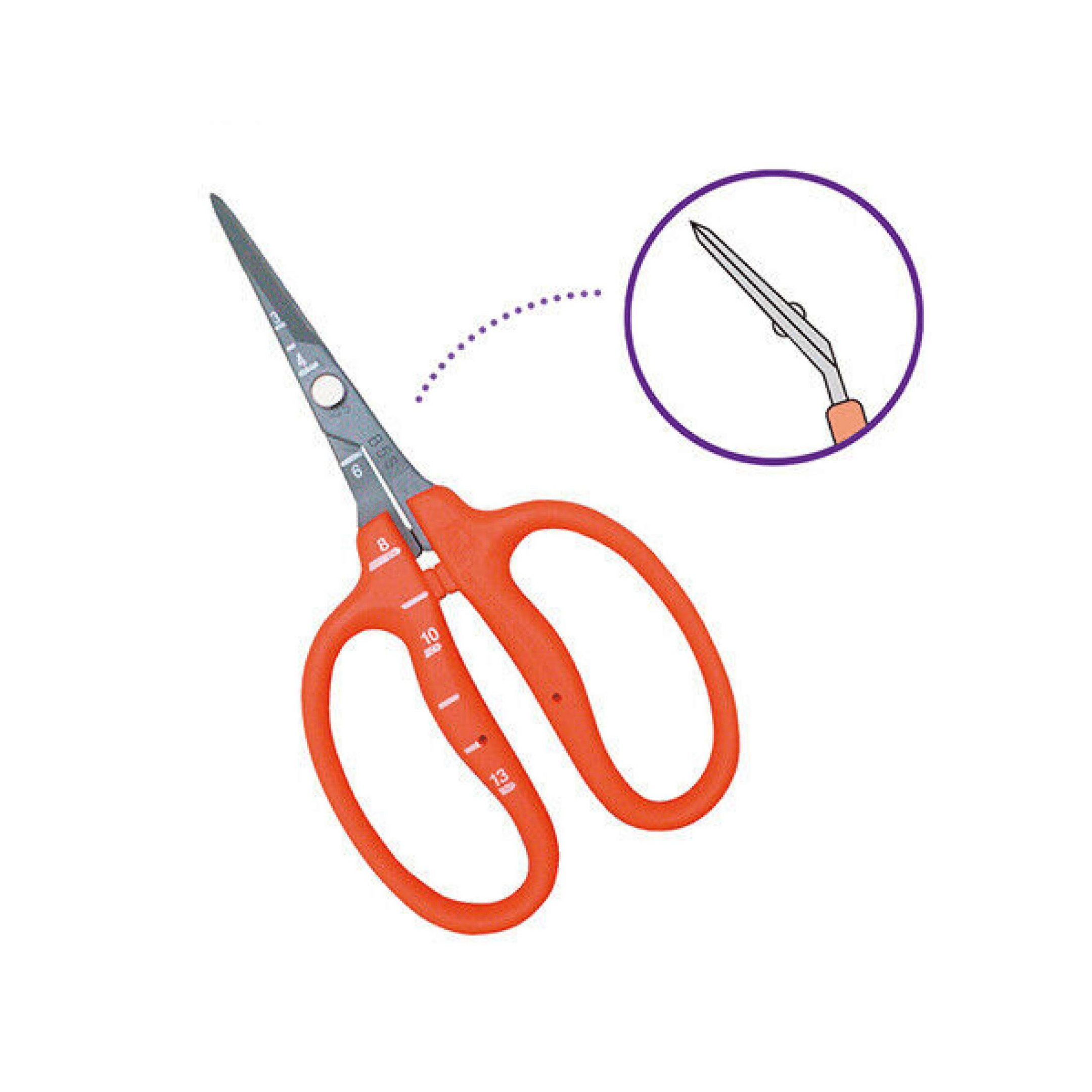Saboten Gardening Accessories > Propagation Tools > Secateurs & Scissors Chikamasa Scissors B-500SLF - Fluorine Coating (Made In Japan)