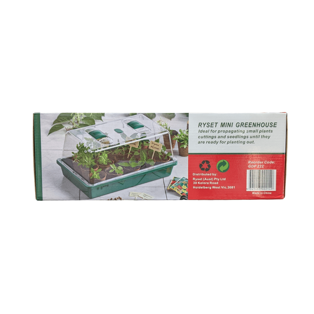 Ryset Gardening Accessories > Propagation Tools > Trays & Humidity Domes Large Seedling Propagator Box with 24 Cell Insert – Mini Greenhouse for Seedlings, Cuttings & Plant Propagation