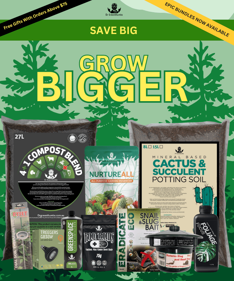 Gardening products and soil bags.