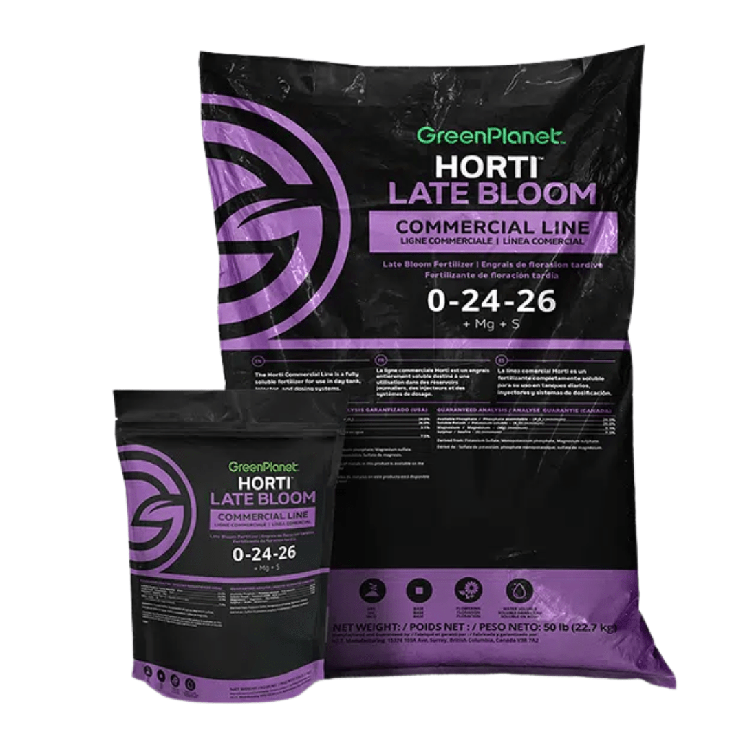 Green Planet Hydroponic Supplies > Hydroponic Nutrients > Base Nutrients 2.3kg Green Planet Horti Late Bloom 2.3kg | High-Potency Final Stage Fertilizer | 0-24-26 + Mg + S