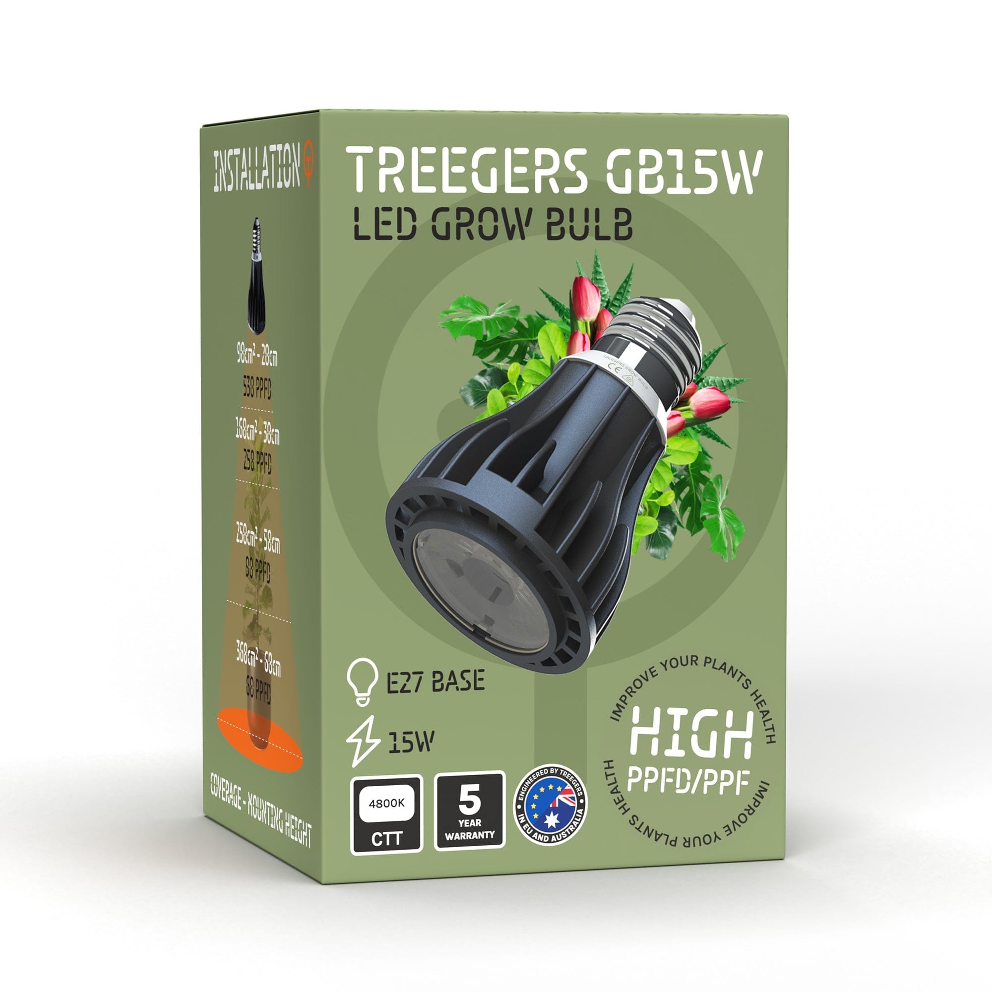 Treegers Hydroponic Supplies > Lighting > LED Lights 15W Treeger LED Light Bulb (Fits regular fittings!) 15W/30W