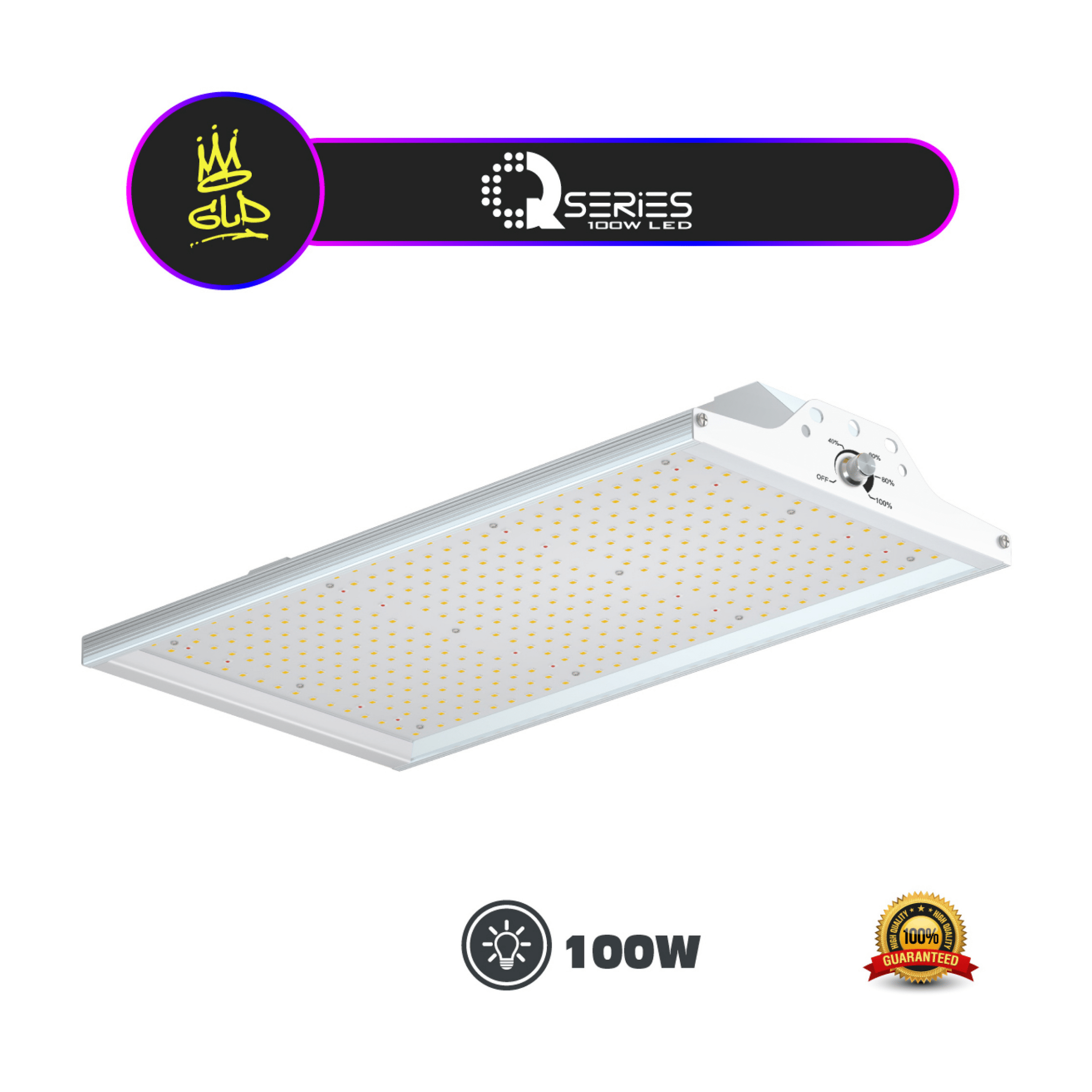 GLD Hydroponic Supplies > Lighting > LED Lights GLD Q-Series 100w LED Quantum Board (Dimmable)