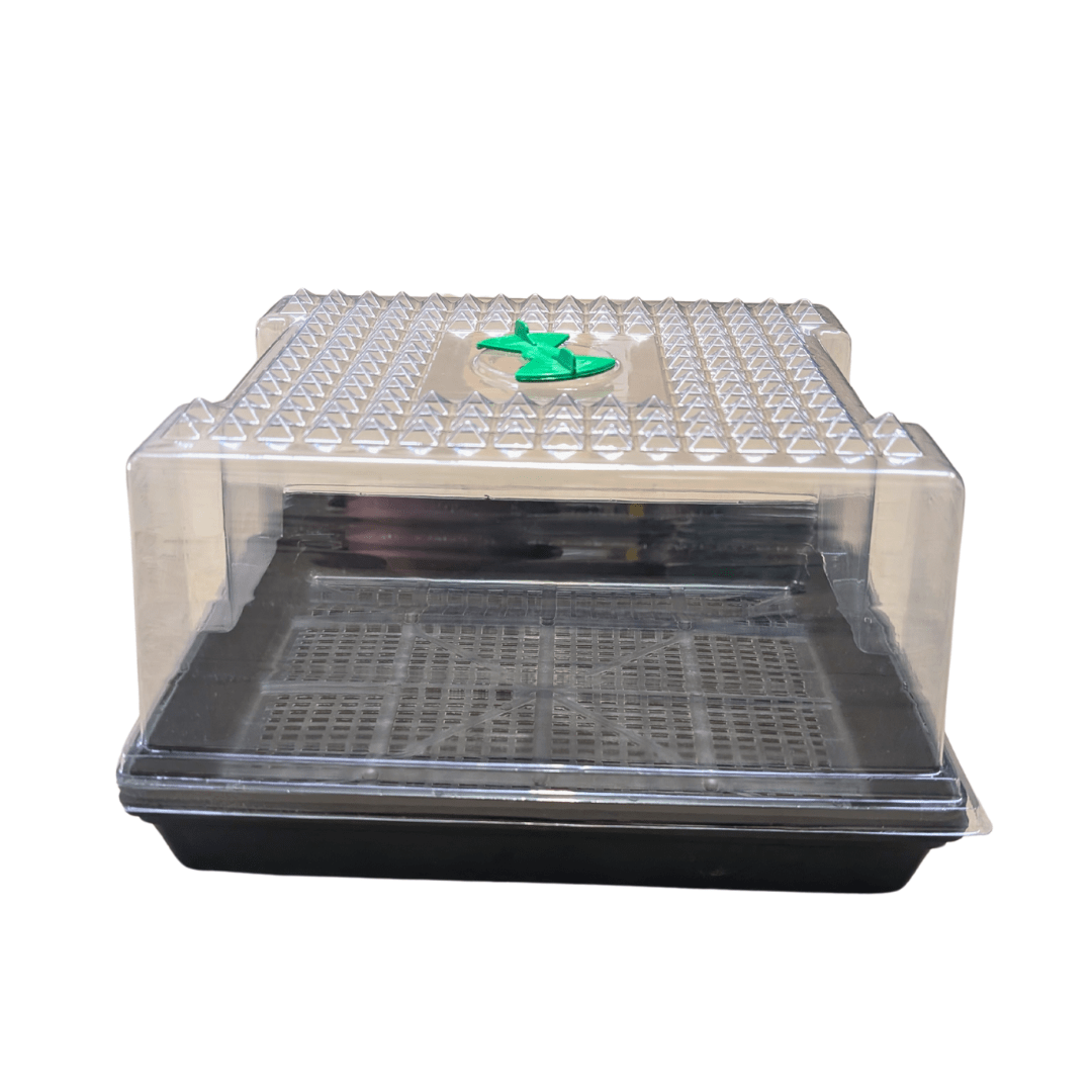 Pots & Containers Hydroponic Supplies > Pots & Trays > Fabric & Plastic Pots Complete With Lid Propagation Kit - Seedling Tray Pack with Optional Lid
