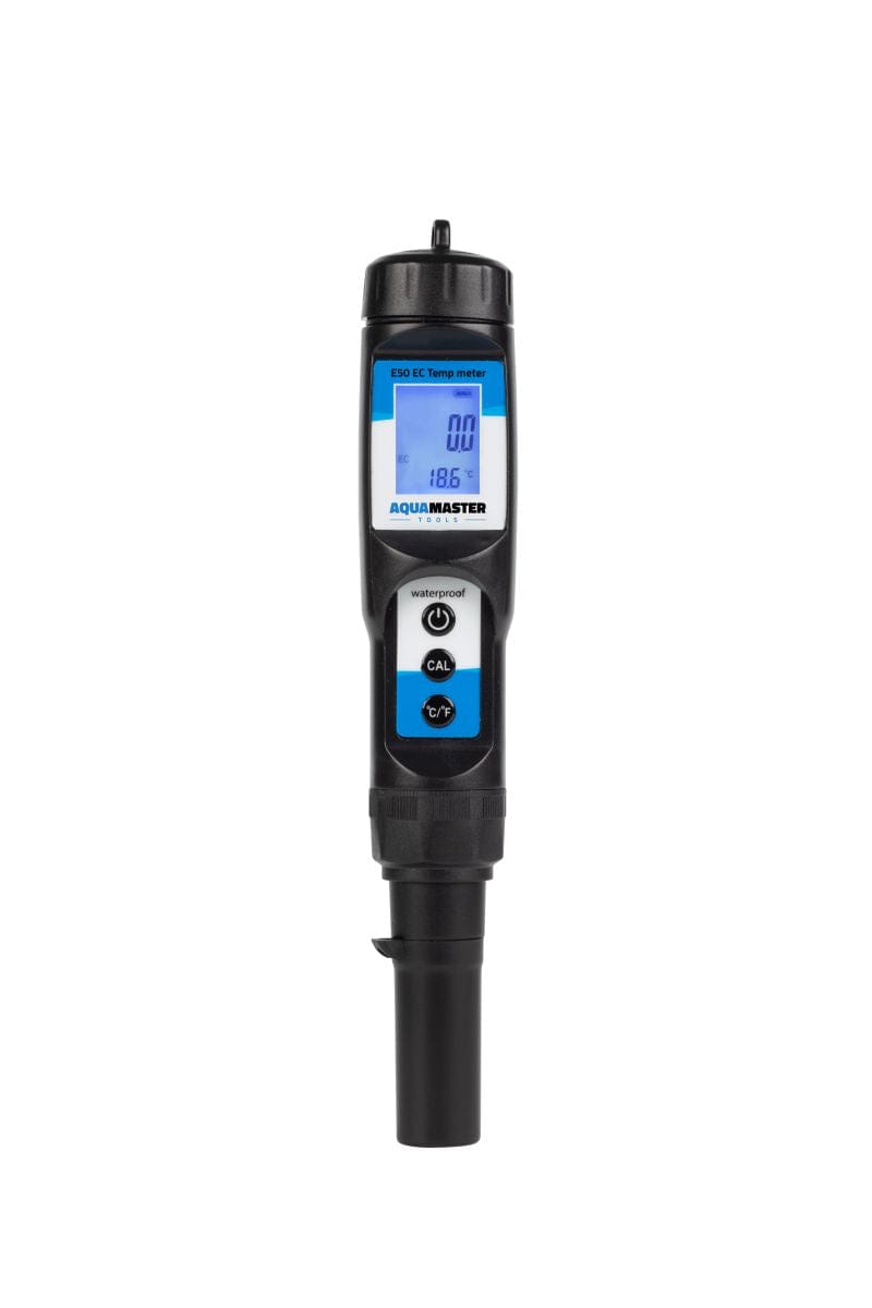 Aqua Master Hydroponic Supplies > Water Test Meters & Solutions > EC & pH Meters Aqua Master E50 Pro EC Meter + Temperature