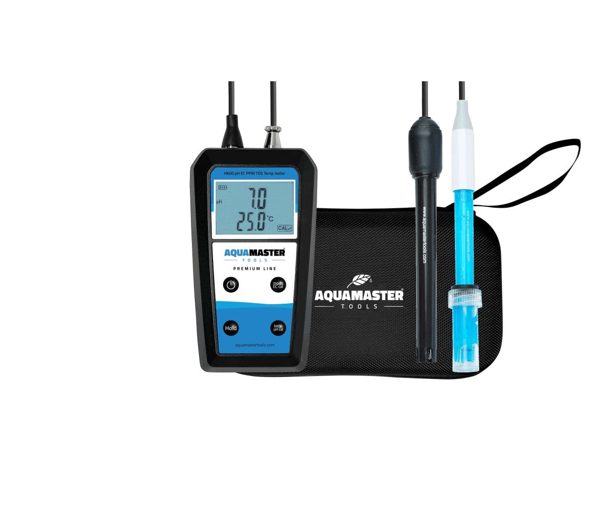 Aqua Master Hydroponic Supplies > Water Test Meters & Solutions > EC & pH Meters Aqua Master H600 Pro Handheld Meter (pH, EC, PPM, TDS, Temp)