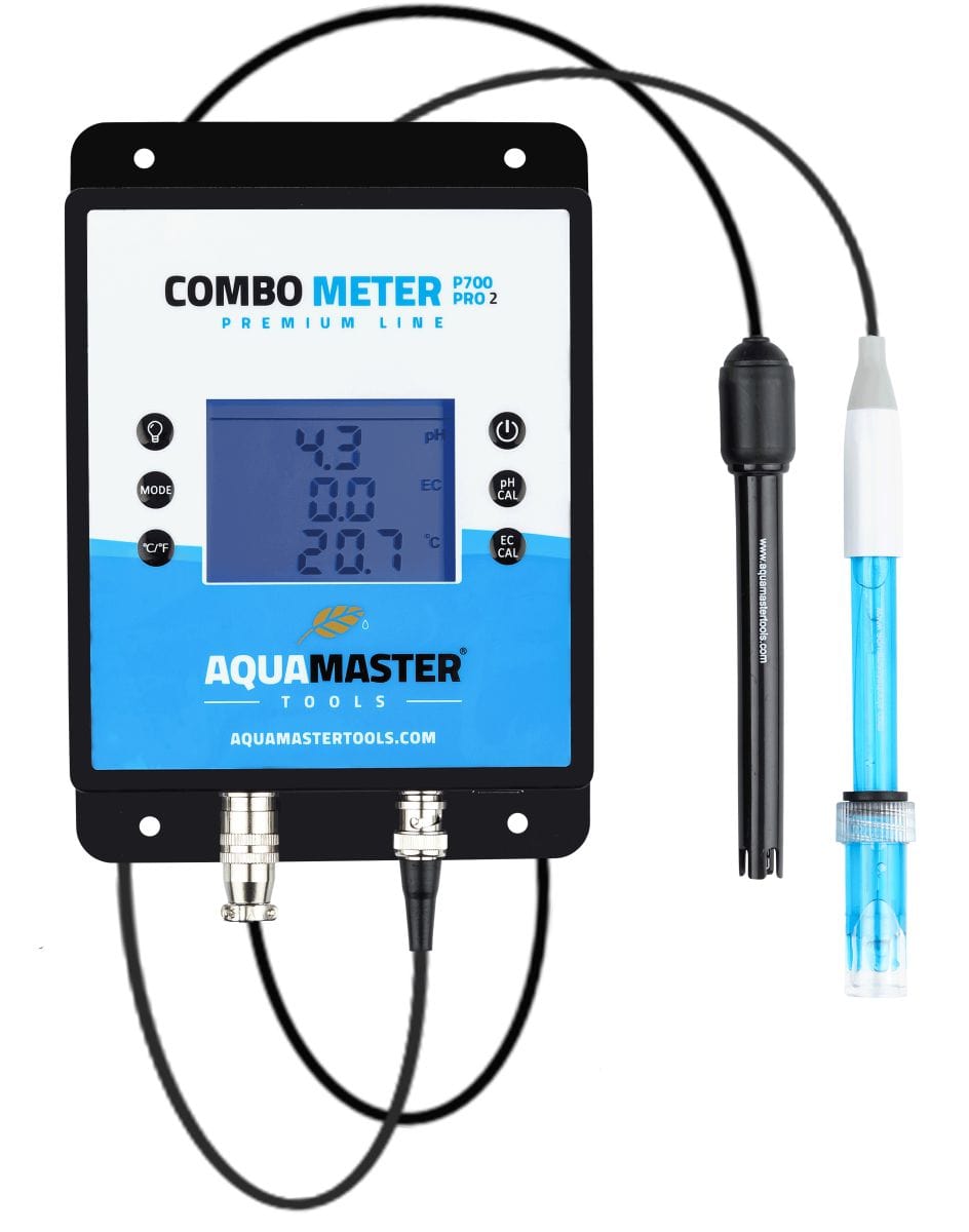 Aqua Master Hydroponic Supplies > Water Test Meters & Solutions > EC & pH Meters Aqua Master P700 Pro 2 Combo Meter (pH, EC, CF, PPM, Temp)