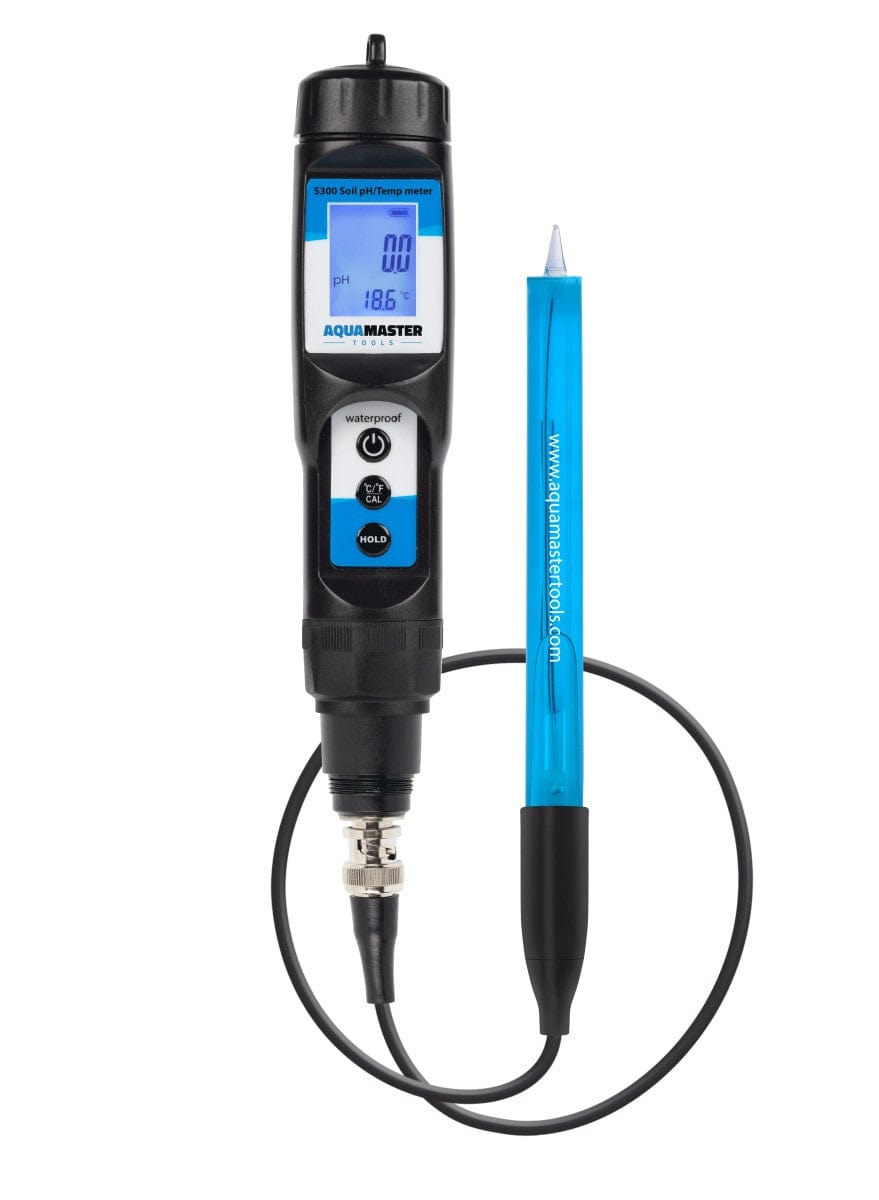 Aqua Master Hydroponic Supplies > Water Test Meters & Solutions > EC & pH Meters Aqua Master S300 Pro 2 Substrate pH & Temp Meter (Perfect for Soil!)