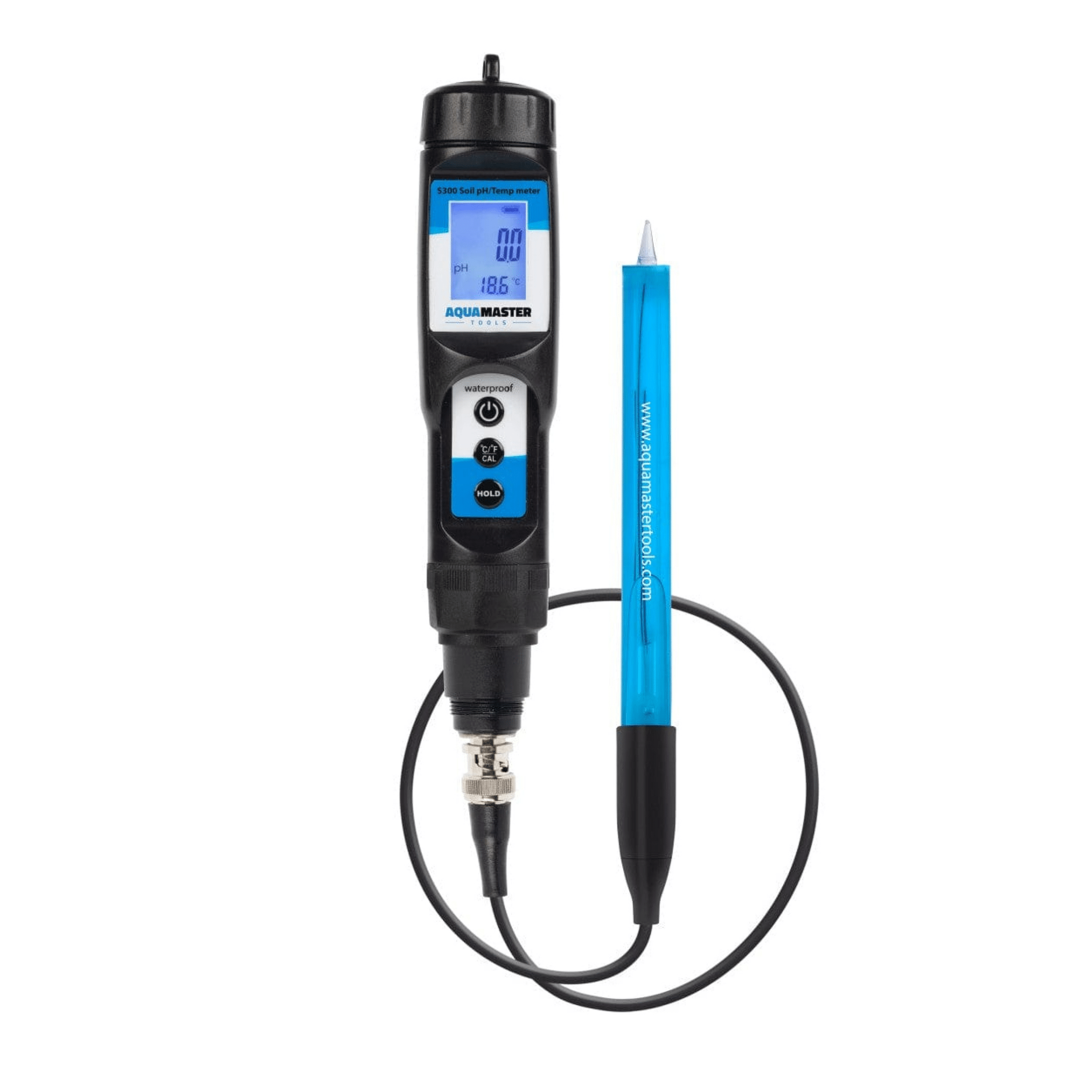 Aqua Master Hydroponic Supplies > Water Test Meters & Solutions > EC & pH Meters Aqua Master S300 Pro 2 Substrate pH & Temp Meter (Perfect for Soil!)