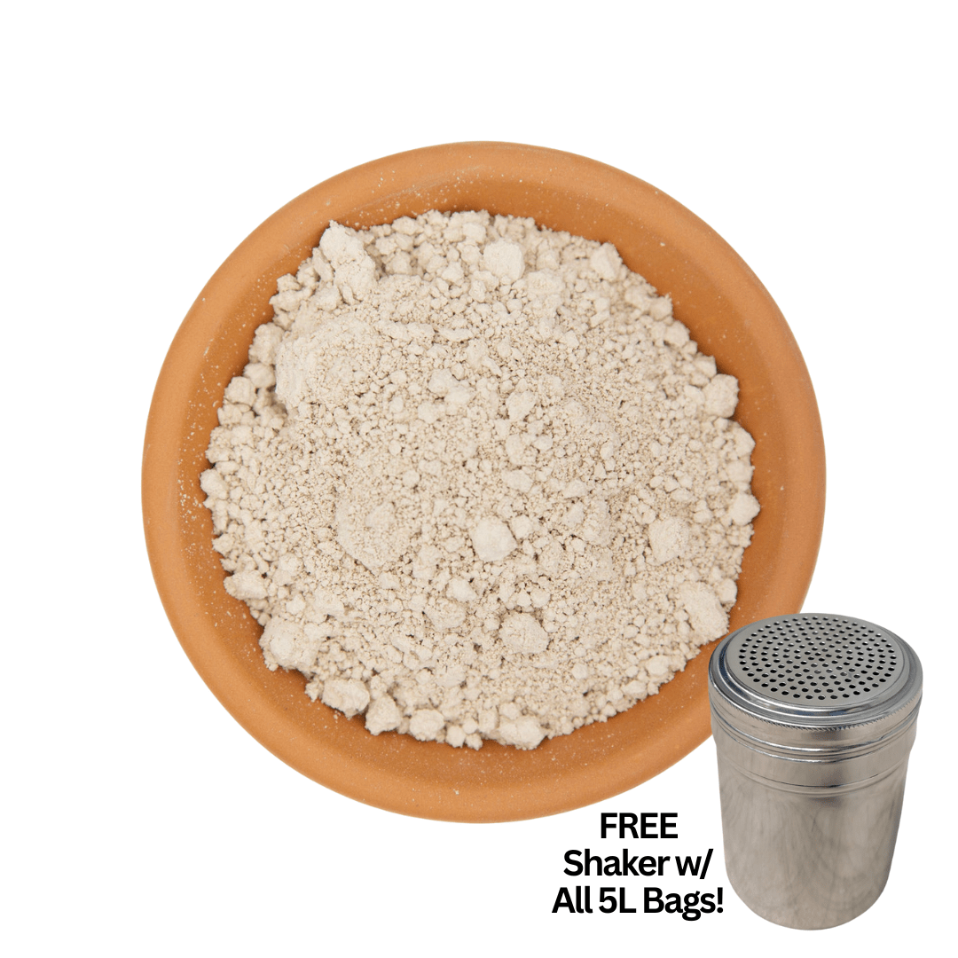 Dr Greenthumbs Organic Gardening > Dry Amendments 5L (w/ shaker!) Diatomaceous Earth - Micronized & Sprayable (Pure Silica)