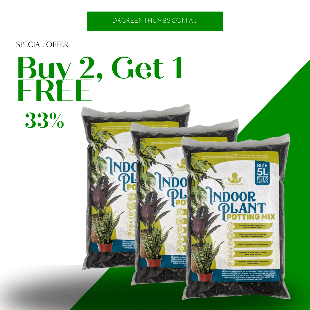Dr Greenthumbs Organic Gardening > Potting Soil & Growing Media 3 x 5L Bags Buy 2 Get 1 Free - Indoor Plant Potting Mix