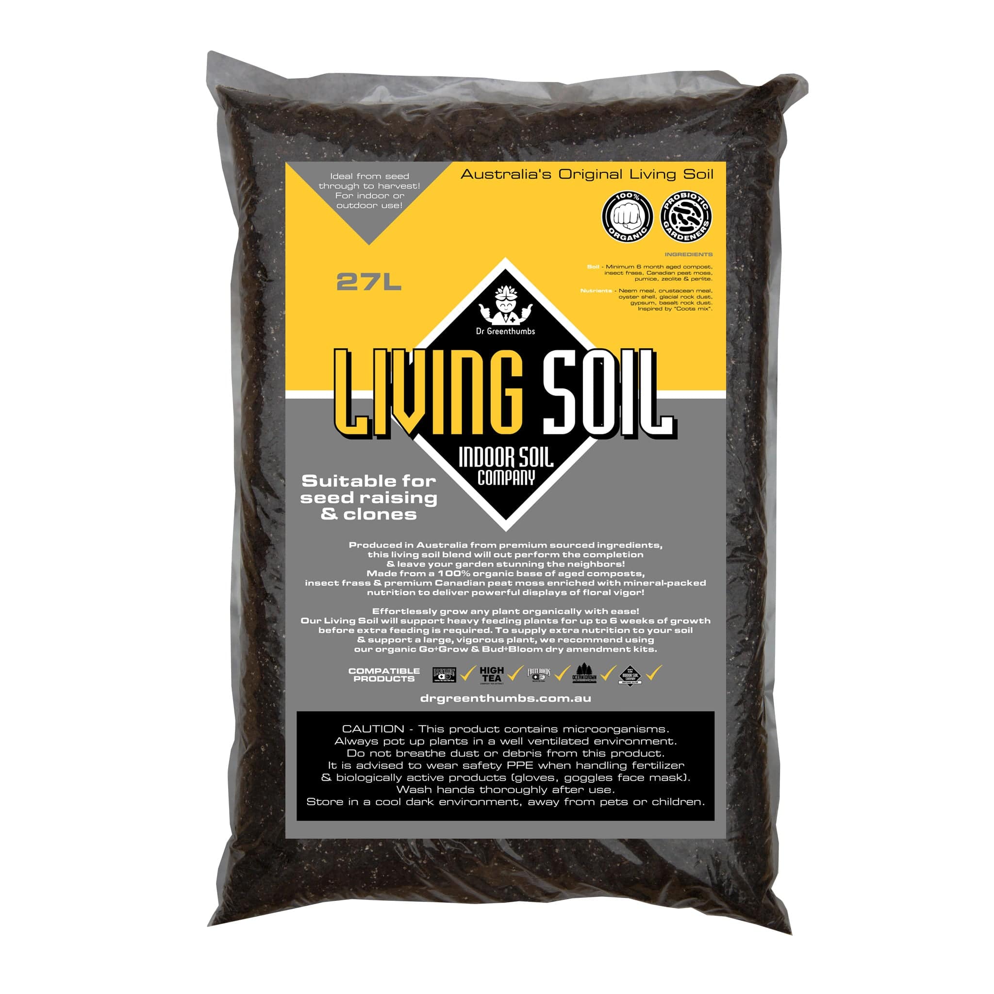 Dr Greenthumbs 27L Living Soil (Coots Mix)