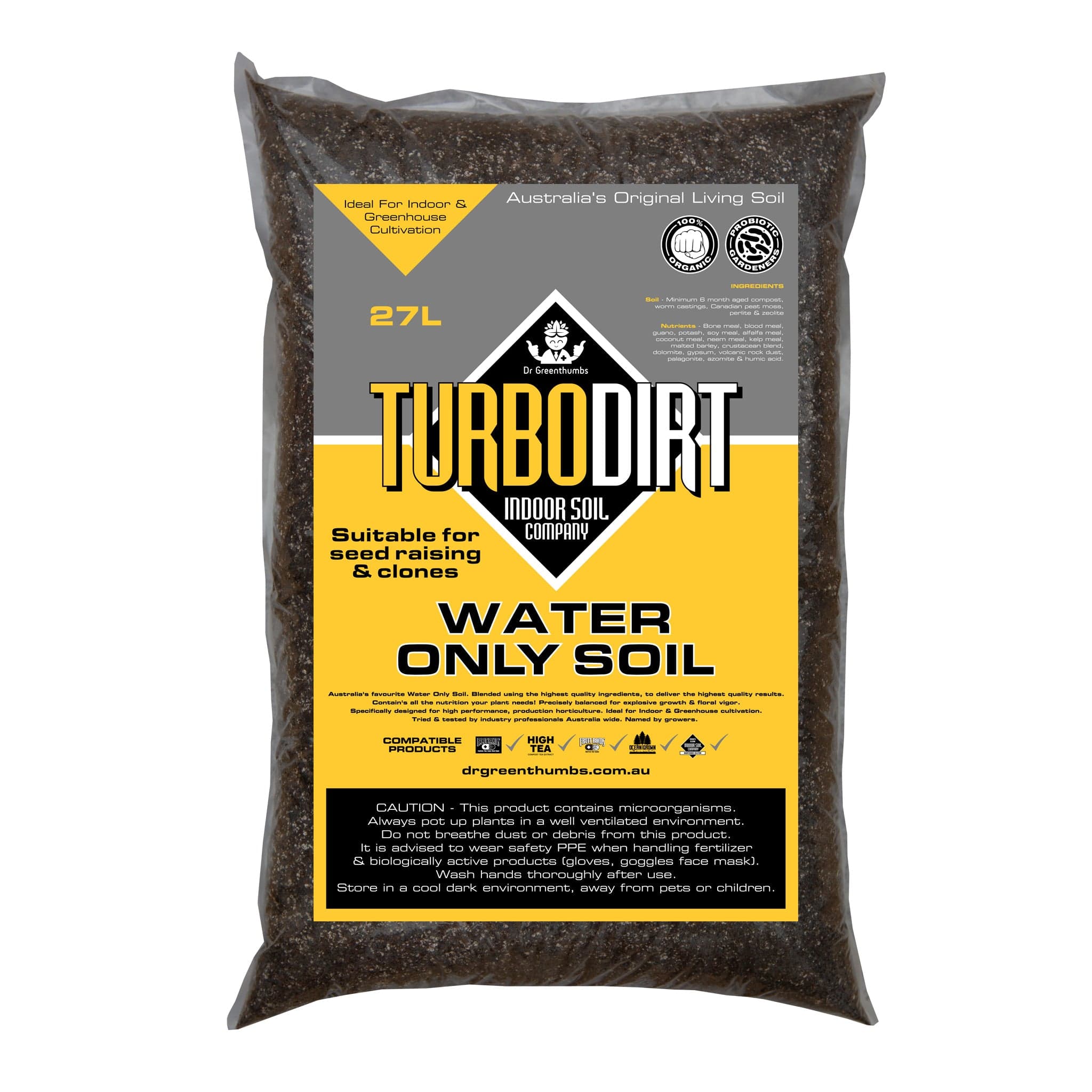 Dr Greenthumbs 27L TurboDirt Water Only Super Soil 27L