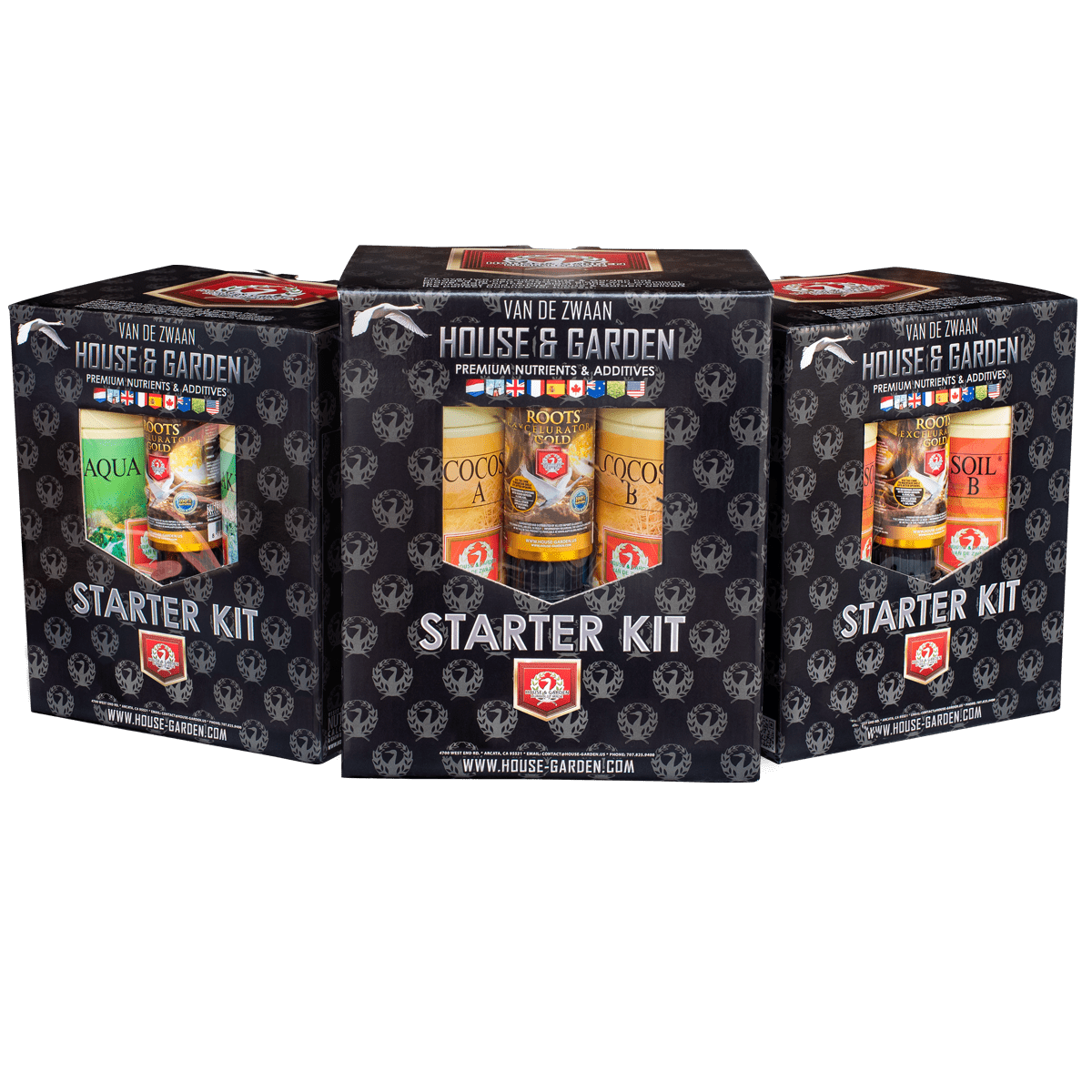 Dr Greenthumbs House & Garden Aqua Starter Kit (Complete Nutrient Kit for DWC)