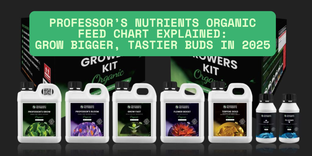 Professor’s Nutrients Organic Feed Chart Explained: Grow Bigger, Tastier Buds in 2025