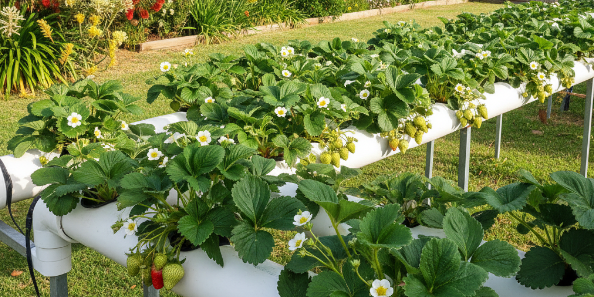 How to Grow Hydroponic Strawberries in Australia: Nutrition, Setup & Feeding Guide