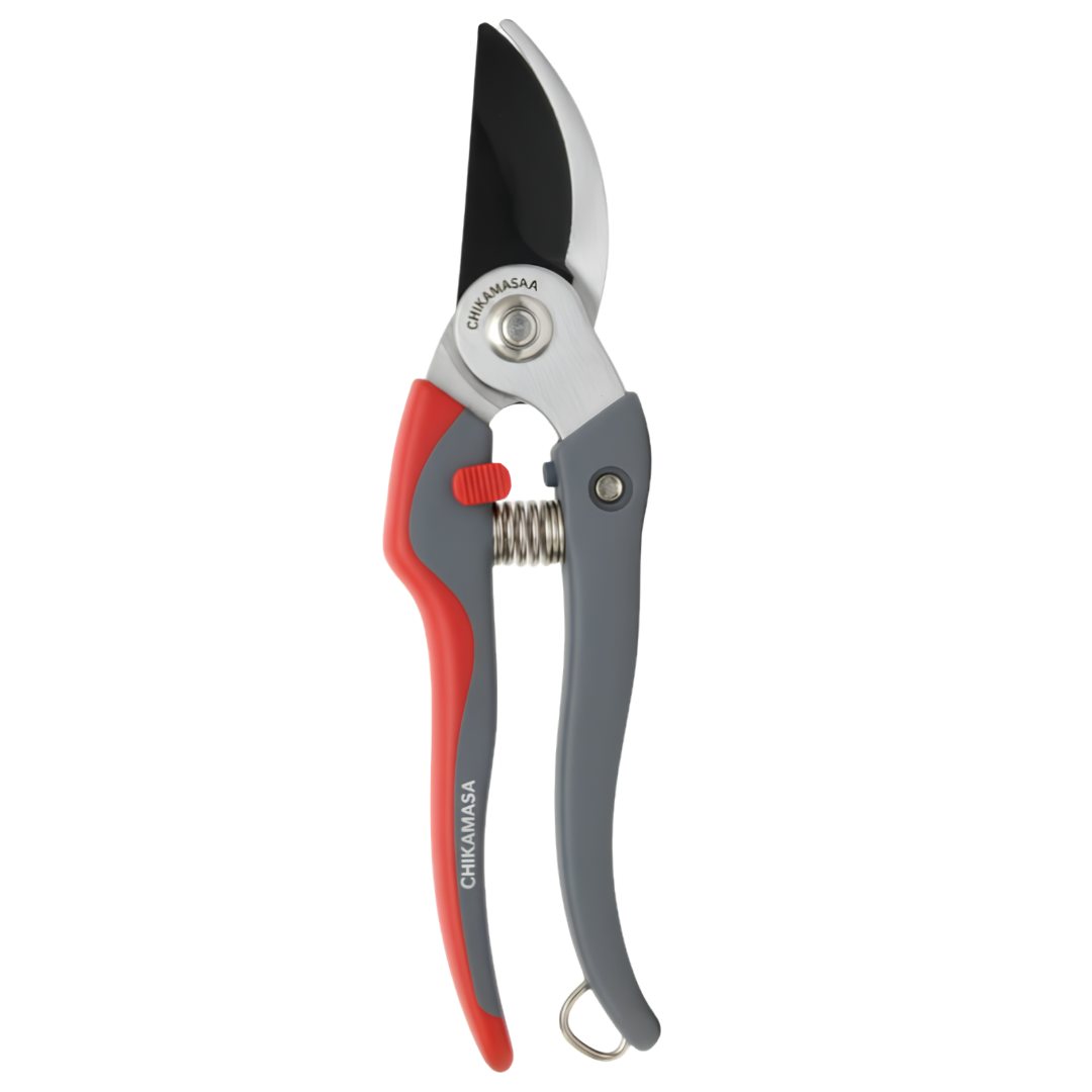 Chikamasa TS-77HB Japanese Cut & Hold Harvesting Shears – 190mm Lightweight Flower, Fruit & Rose Pruner with Carbon Steel Blades