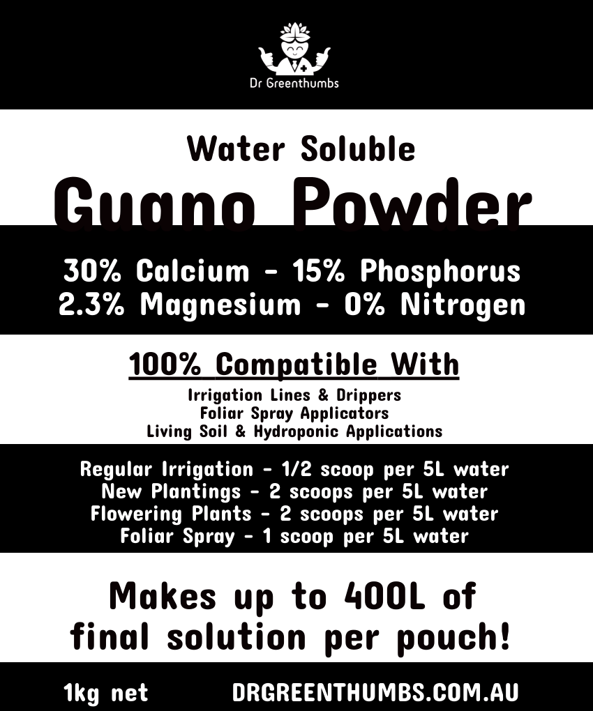 Dr Greenthumbs Water Soluble Guano (Suitable for Irrigation & Foliar)