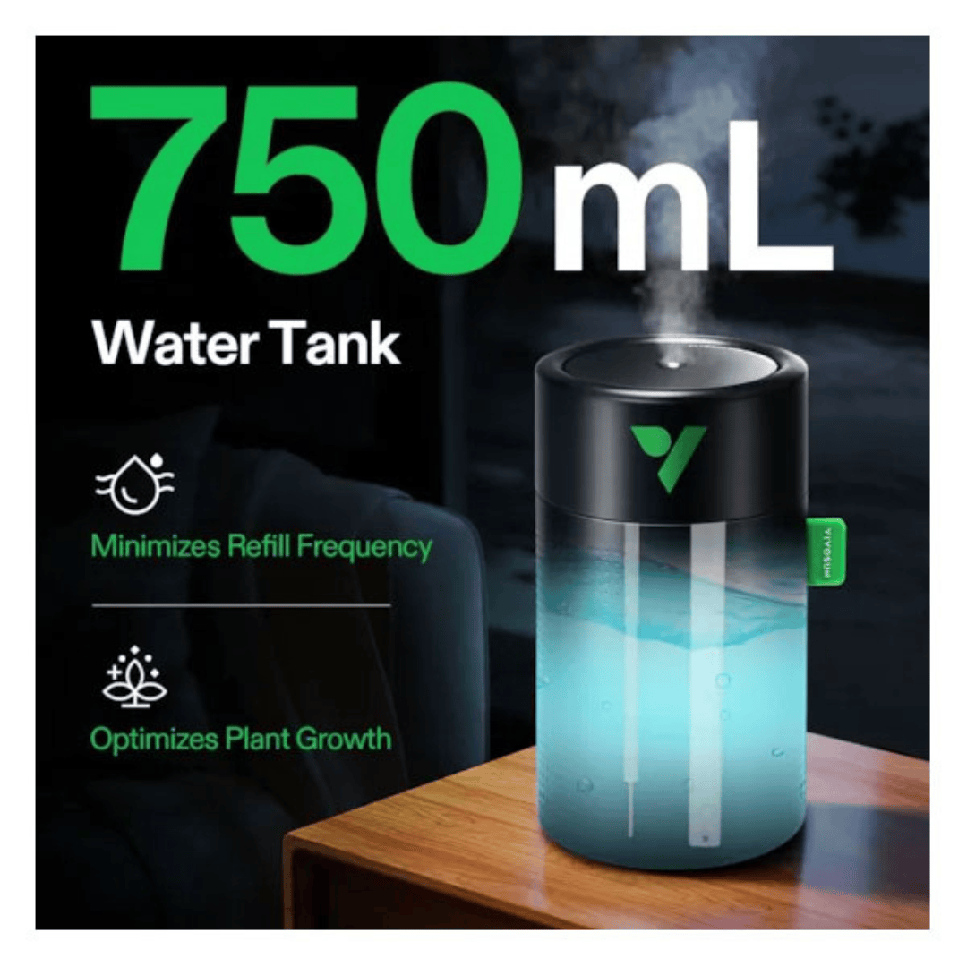 Vivosun Gardening Accessories > Environmental Monitoring VIVOSUN AEROSTREAM UO75 USB Humidifier - 750 ml Smart Ultrasonic Mist Maker for Grow Tents & Small Spaces