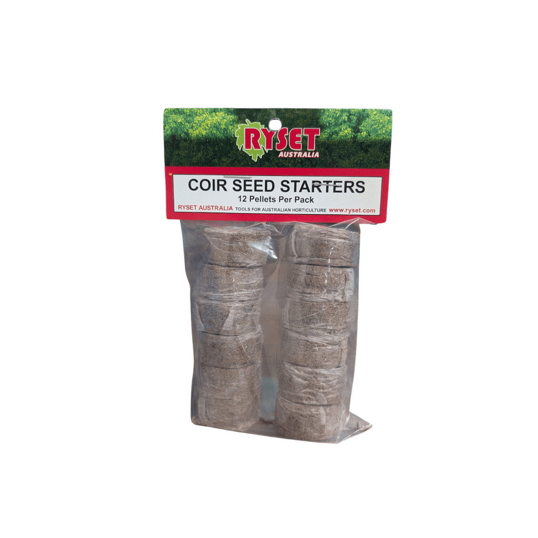 Ryset Gardening Accessories > Propagation Tools > Rooting Cubes & Rockwool Coir Seed Starters 36mm – 12 Pack Coco Coir Plugs for Seed Germination & Transplanting
