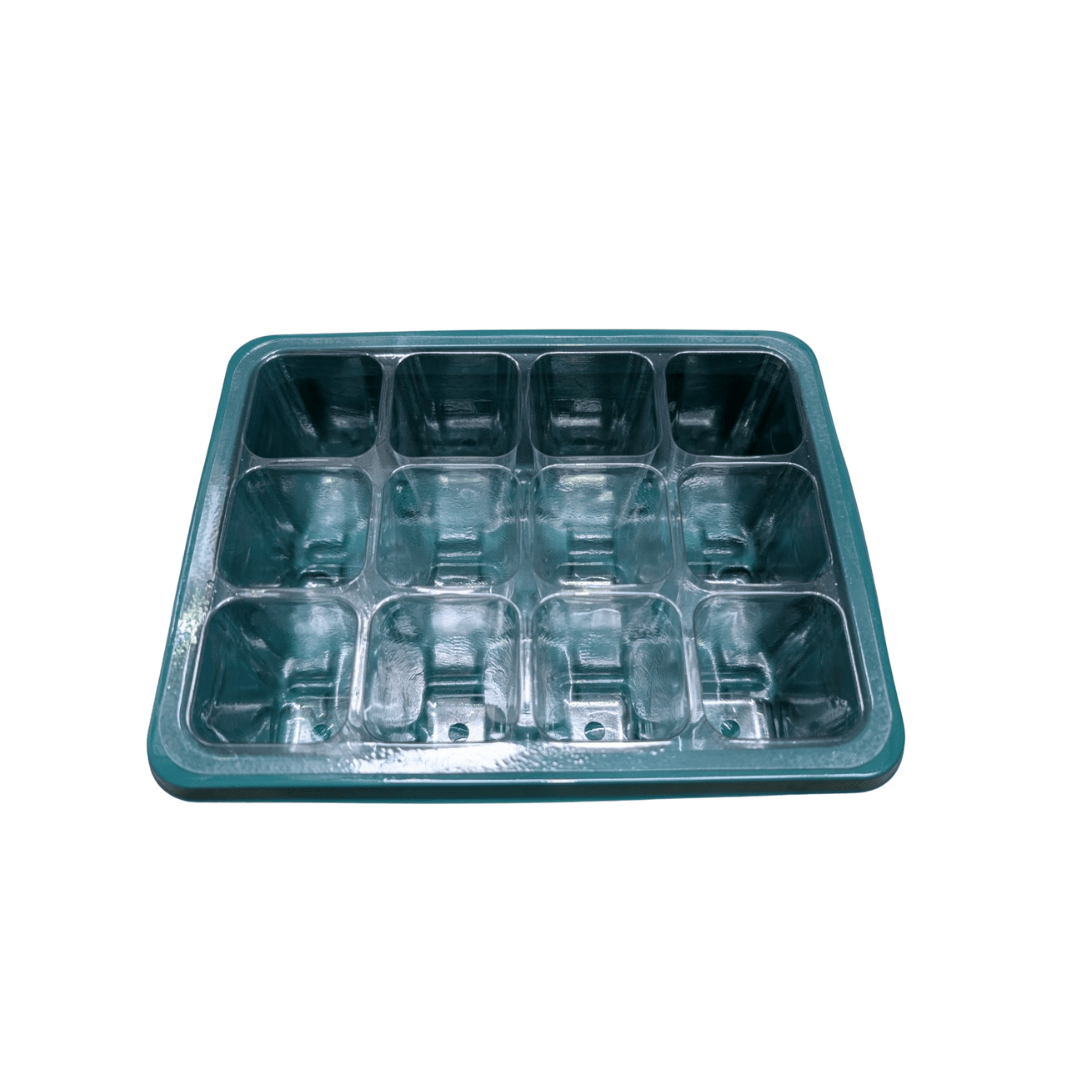 Ryset Gardening Accessories > Propagation Tools > Trays & Humidity Domes Small 12 Cell Micro Greenhouse Seed Starter Kit with Adjustable Humidity Dome – Indoor & Outdoor Propagation Tray