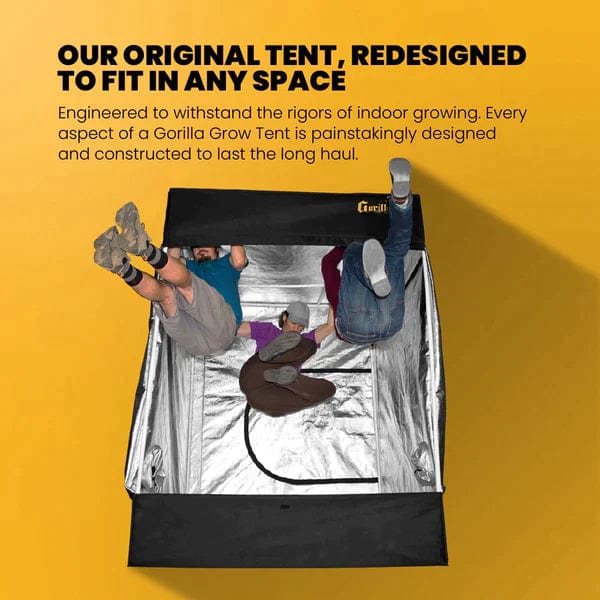 Gorilla Grow Tents Gorilla Shorty Grow Tent 4 x 8ft (150CM to 172CM Tall) - Best for Low Ceilings!