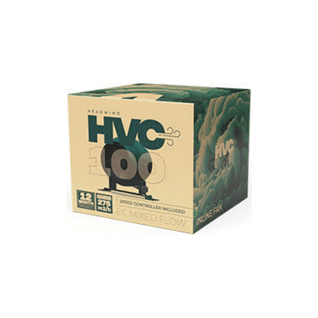 Sigilventus Hydroponic Supplies > Environment > EC & Silenced Fans HVC Dimmable EC Fan (100mm / 125mm)