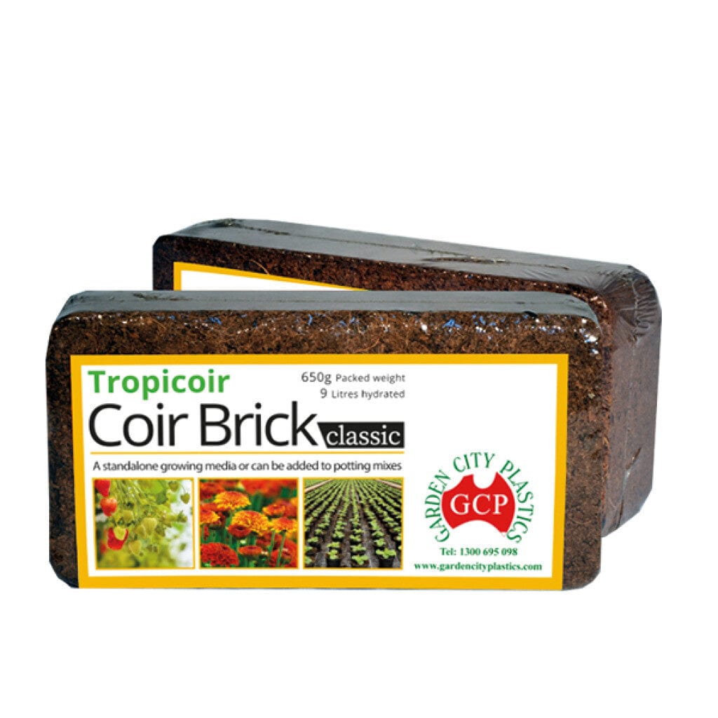Coco House Hydroponic Supplies > Hydroponic Growing Media > Coco Coir Coco Coir Block Brick 650g (Makes 9L)