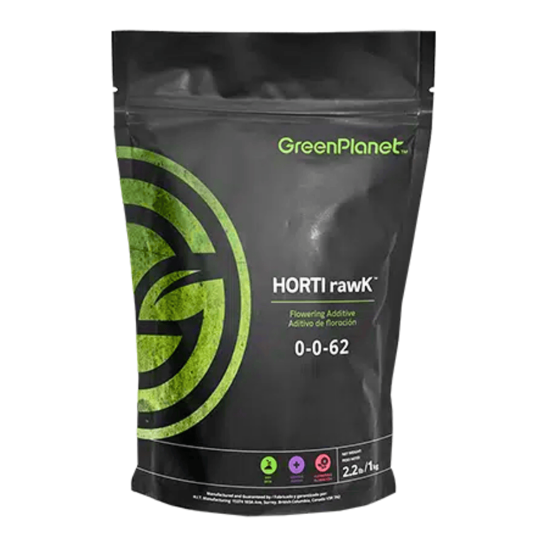 Green Planet Horti rawK 0-0-62 Potassium Flowering Additive – Dry Fertilizer for Bloom & Flower Development