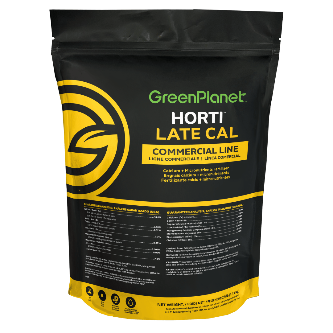 Green Planet Hydroponic Supplies > Hydroponic Nutrients > Dry & Powder Nutrients 1.13 kg Green Planet Horti Late Cal Zero Nitrogen Calcium & Micronutrient Fertilizer for Late Flowering Stage