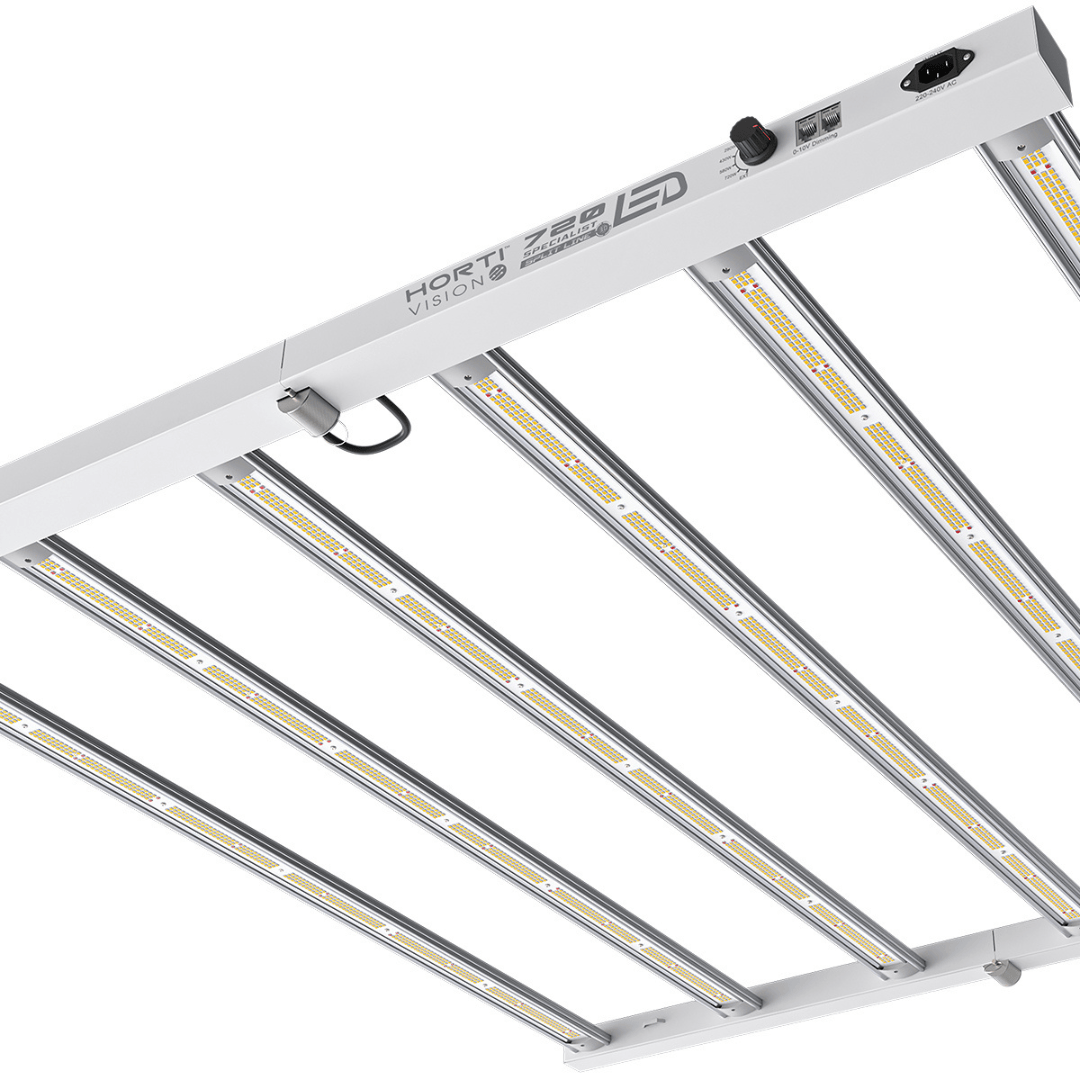 Horti-Vision 720W Specialist Split Line 3.0 LED Grow Light – 2160 μmol/s, 3.0 μmol/J Full Spectrum, Dimmable
