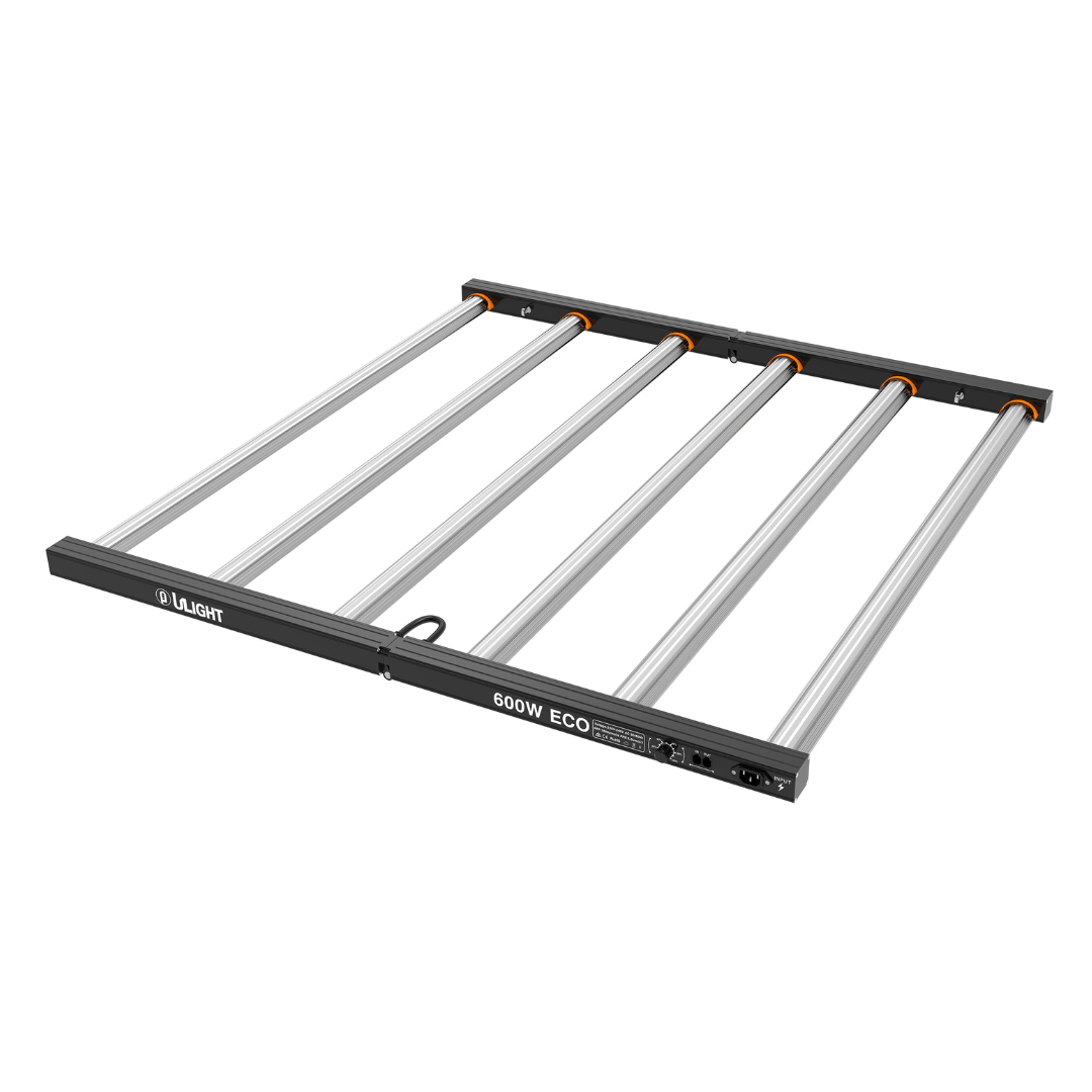 Ulight Hydroponic Supplies > Lighting > LED Lights ULight ECO 600W Full Spectrum LED Grow Light Panel – Samsung Diodes, 2.7 µmol/J, IP65 Waterproof, Dimmable