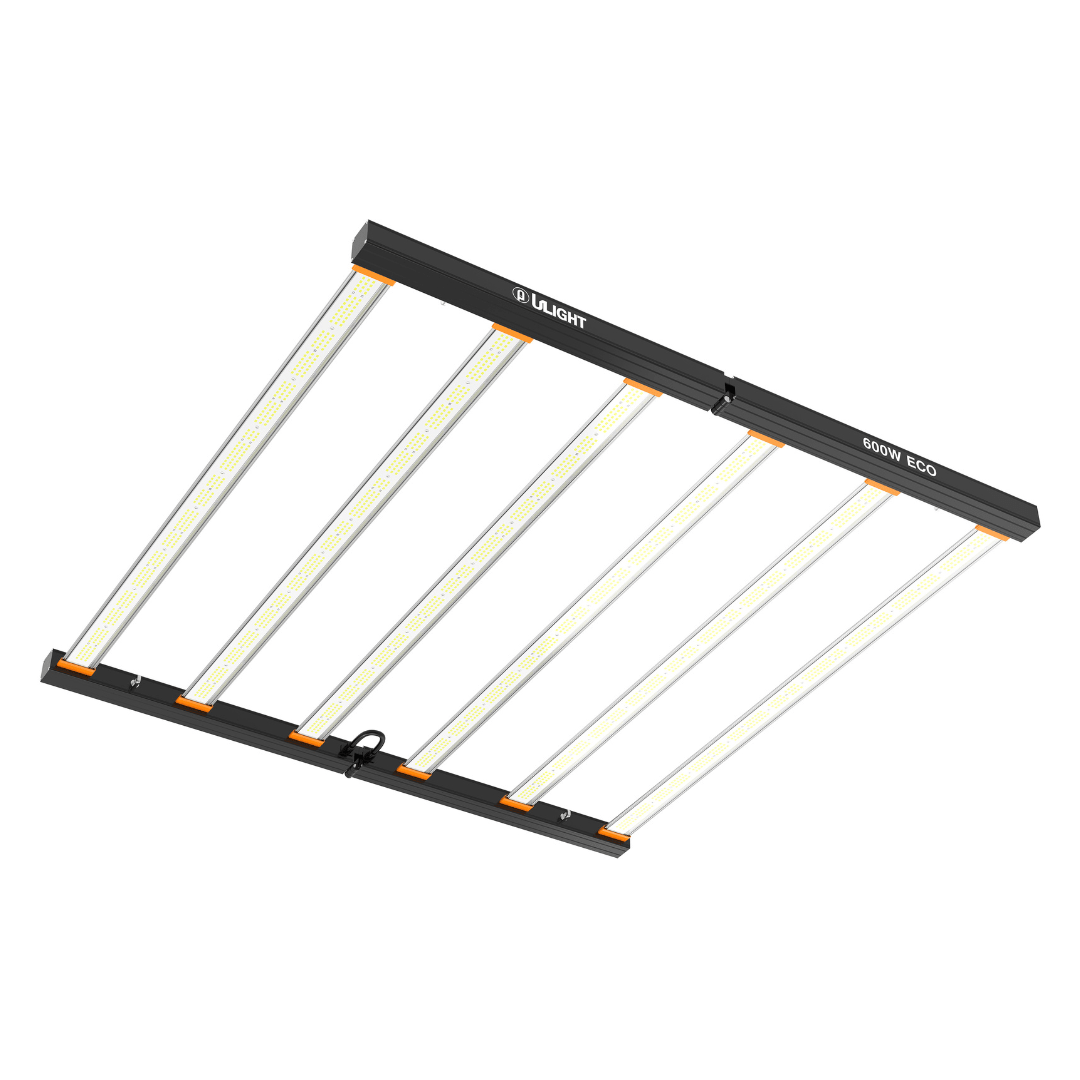 Ulight Hydroponic Supplies > Lighting > LED Lights ULight ECO 600W Full Spectrum LED Grow Light Panel – Samsung Diodes, 2.7 µmol/J, IP65 Waterproof, Dimmable