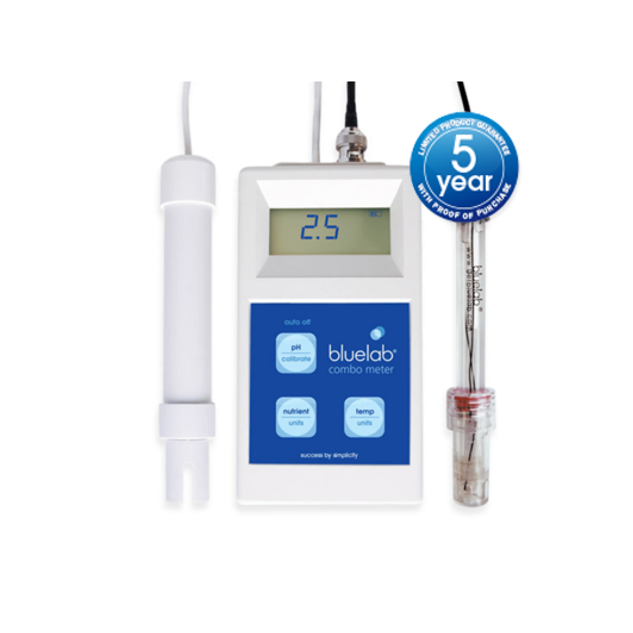 Bluelab Hydroponic Supplies > Water Test Meters & Solutions > EC & pH Meters Bluelab Combo Meter (All In One EC + pH)