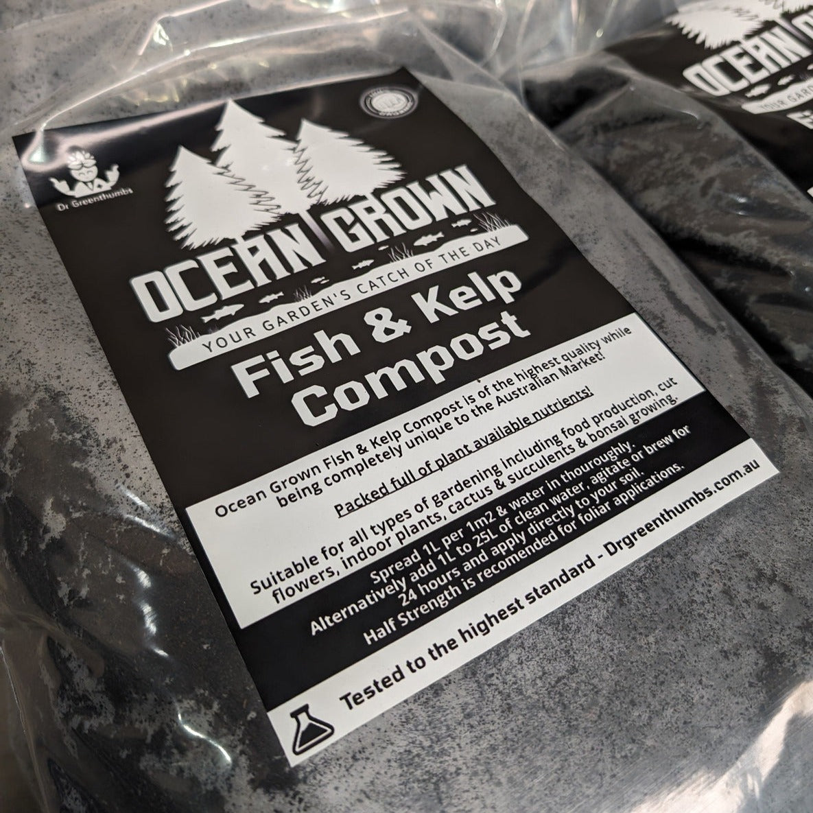 Dr Greenthumbs Organic Gardening > Dry Amendments > Premium Nutrient Kits Ocean Grown Fish & Kelp Compost (15L)