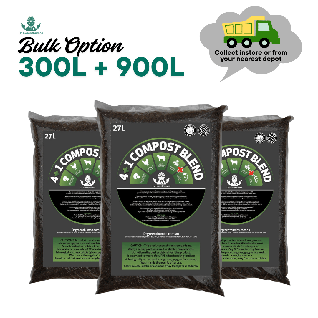 Dr Greenthumbs Organic Gardening > Potting Soil & Growing Media 4+1 Compost Blend (BULK BUY)