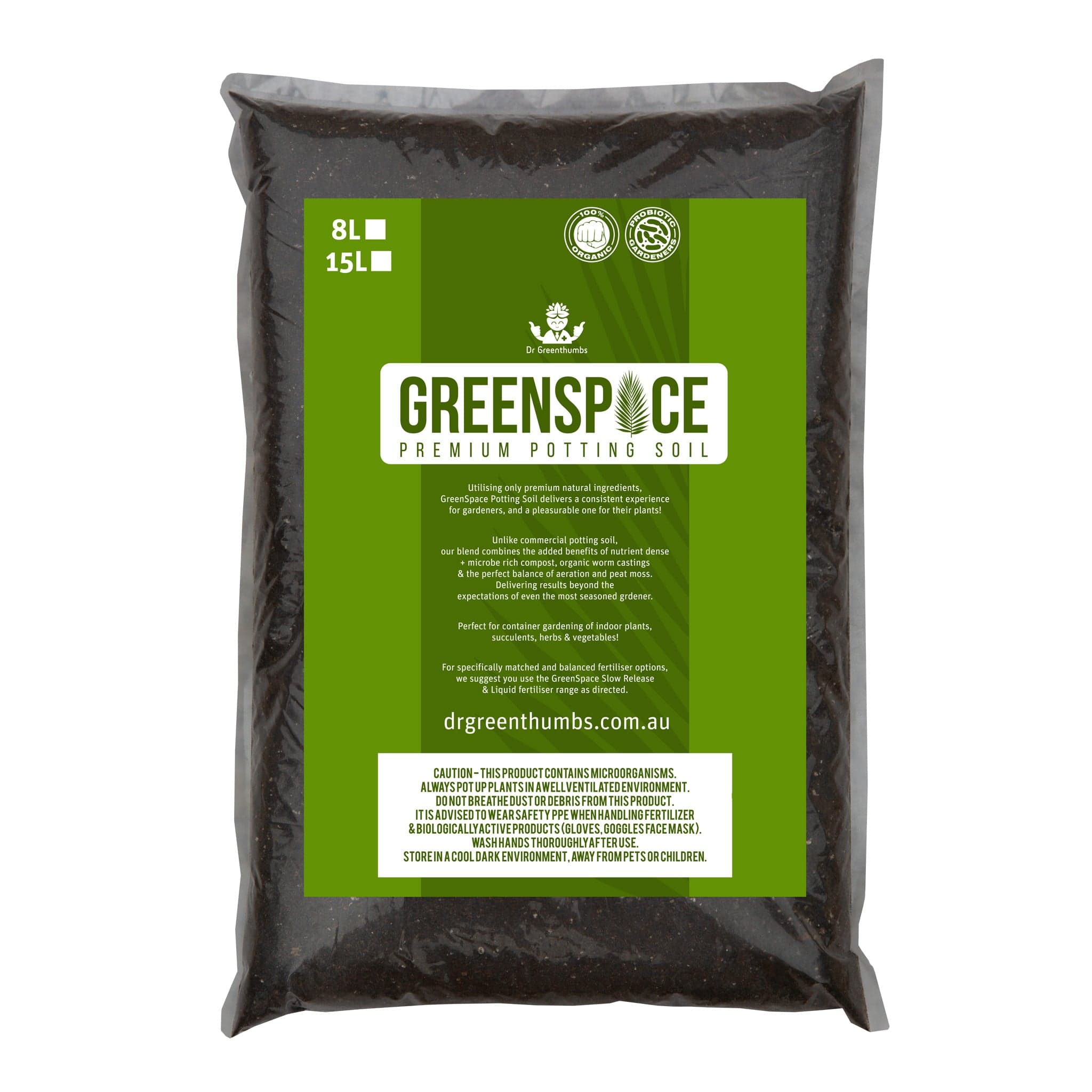 Dr Greenthumbs GreenSpace Premium Potting Soil (No Wood Chunks!)